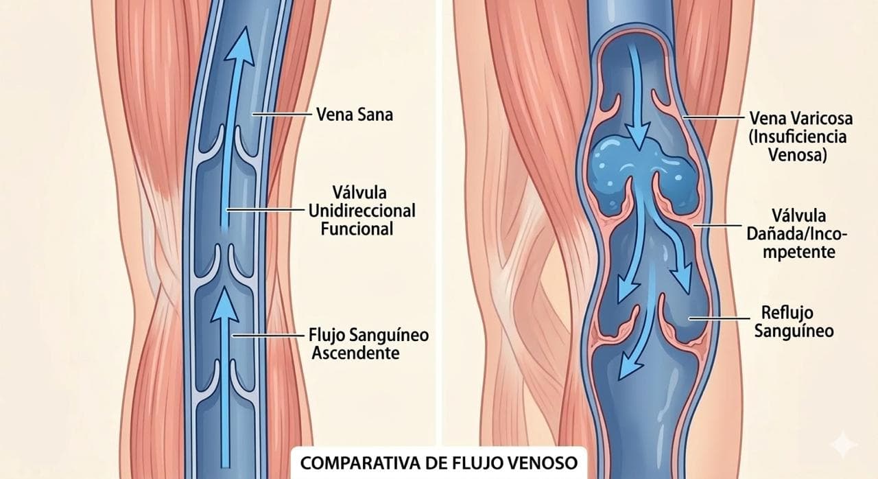 ¿Qué ocurre en las venas?